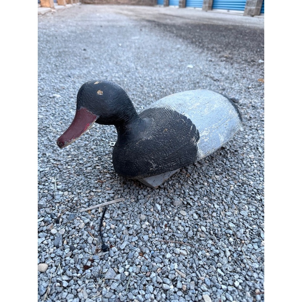 Vintage Duck Decoy Folk‎ Art Hunting Farmhouse Decor Primitive Wooden Painted